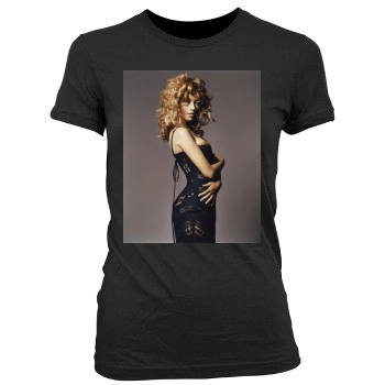 Christina Aguilera Women's Junior Cut Crewneck T-Shirt