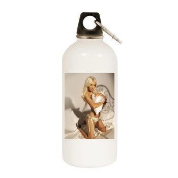 Christina Aguilera White Water Bottle With Carabiner