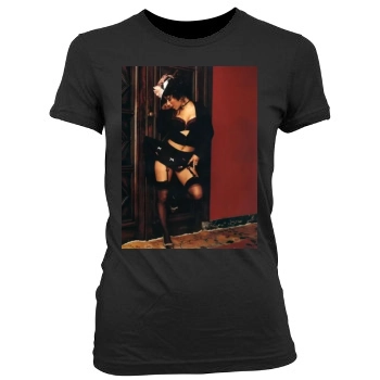 Christina Aguilera Women's Junior Cut Crewneck T-Shirt