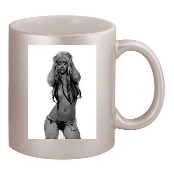 Christina Aguilera 11oz Metallic Silver Mug