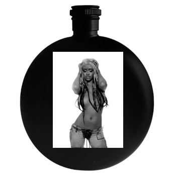 Christina Aguilera Round Flask