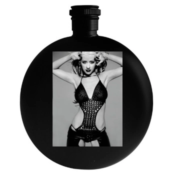 Christina Aguilera Round Flask