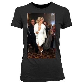 Christina Aguilera Women's Junior Cut Crewneck T-Shirt