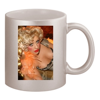 Christina Aguilera 11oz Metallic Silver Mug