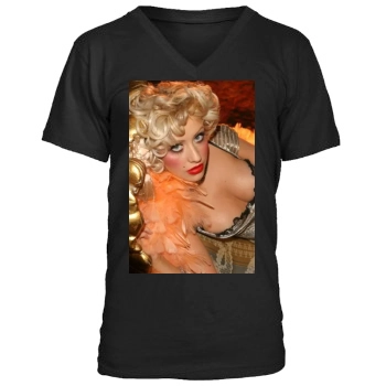 Christina Aguilera Men's V-Neck T-Shirt