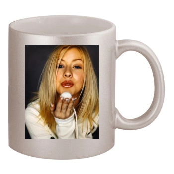 Christina Aguilera 11oz Metallic Silver Mug