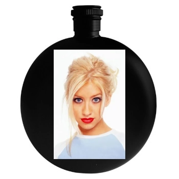 Christina Aguilera Round Flask