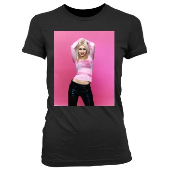 Christina Aguilera Women's Junior Cut Crewneck T-Shirt