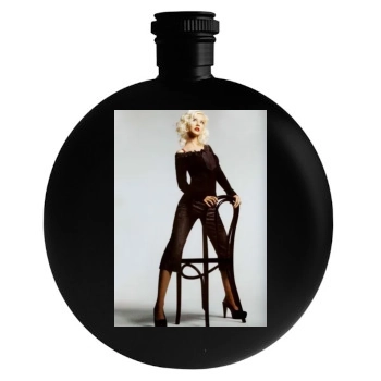 Christina Aguilera Round Flask