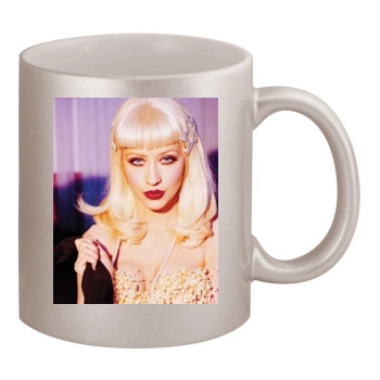 Christina Aguilera 11oz Metallic Silver Mug