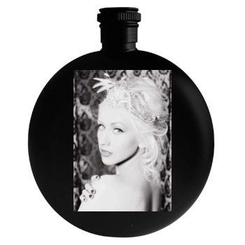 Christina Aguilera Round Flask