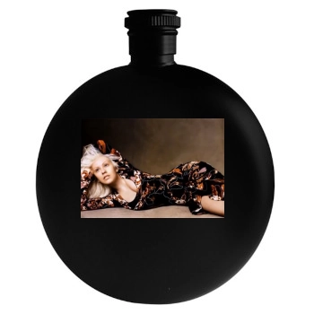 Christina Aguilera Round Flask