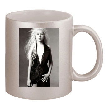 Christina Aguilera 11oz Metallic Silver Mug