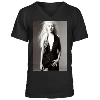 Christina Aguilera Men's V-Neck T-Shirt