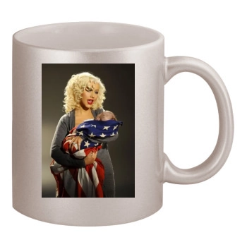 Christina Aguilera 11oz Metallic Silver Mug