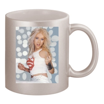 Christina Aguilera 11oz Metallic Silver Mug