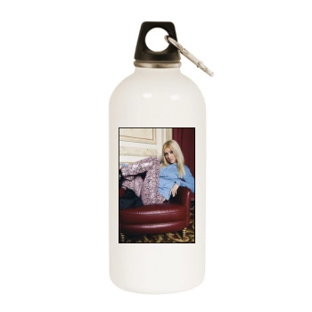 Christina Aguilera White Water Bottle With Carabiner