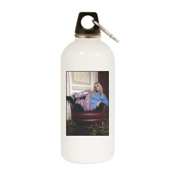 Christina Aguilera White Water Bottle With Carabiner