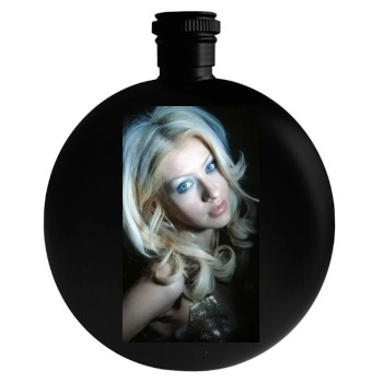 Christina Aguilera Round Flask