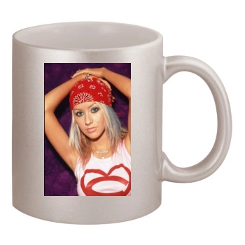 Christina Aguilera 11oz Metallic Silver Mug