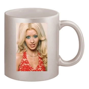 Christina Aguilera 11oz Metallic Silver Mug