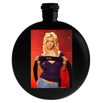 Christina Aguilera Round Flask