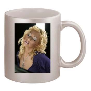 Christina Aguilera 11oz Metallic Silver Mug