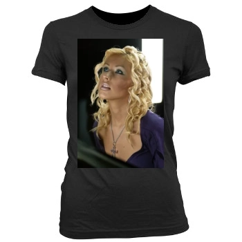 Christina Aguilera Women's Junior Cut Crewneck T-Shirt