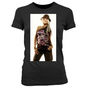 Christina Aguilera Women's Junior Cut Crewneck T-Shirt