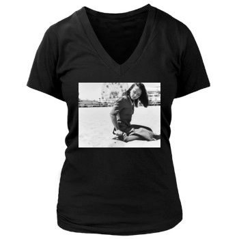 Christina Ricci Women's Deep V-Neck TShirt