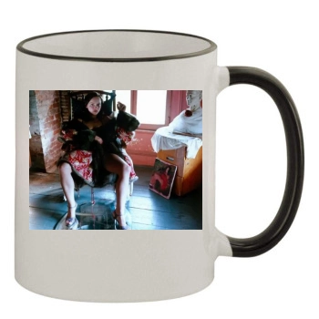 Christina Ricci 11oz Colored Rim & Handle Mug