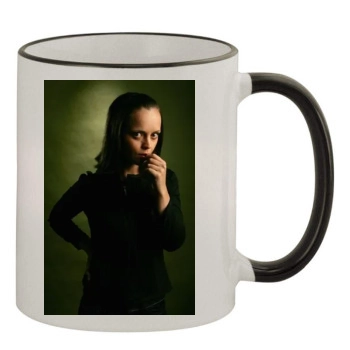 Christina Ricci 11oz Colored Rim & Handle Mug