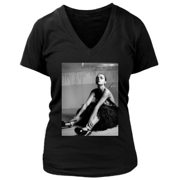 Christina Ricci Women's Deep V-Neck TShirt