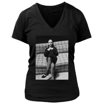 Christina Ricci Women's Deep V-Neck TShirt