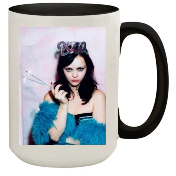 Christina Ricci 15oz Colored Inner & Handle Mug