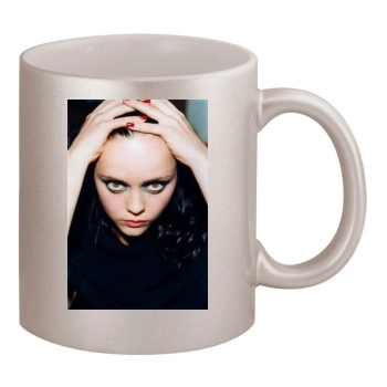 Christina Ricci 11oz Metallic Silver Mug