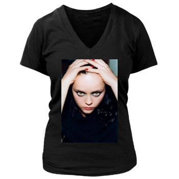 Christina Ricci Women's Deep V-Neck TShirt