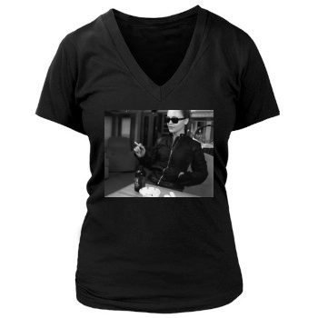 Christina Ricci Women's Deep V-Neck TShirt