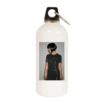 Christina Ricci White Water Bottle With Carabiner