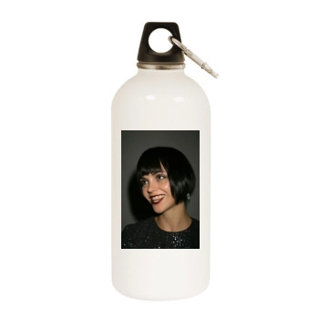 Christina Ricci White Water Bottle With Carabiner