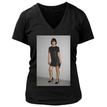 Christina Ricci Women's Deep V-Neck TShirt