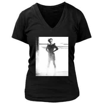 Christina Ricci Women's Deep V-Neck TShirt