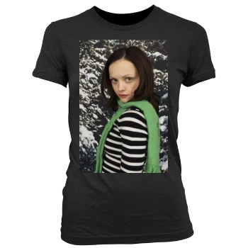 Christina Ricci Women's Junior Cut Crewneck T-Shirt