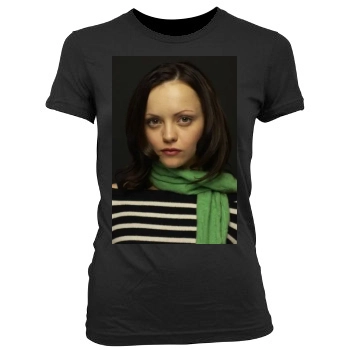 Christina Ricci Women's Junior Cut Crewneck T-Shirt