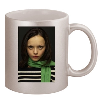 Christina Ricci 11oz Metallic Silver Mug