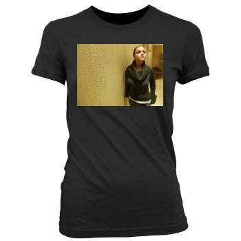 Christina Ricci Women's Junior Cut Crewneck T-Shirt