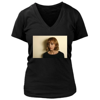 Christina Ricci Women's Deep V-Neck TShirt