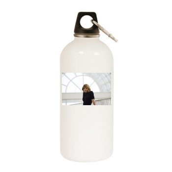 Christina Ricci White Water Bottle With Carabiner