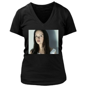 Christina Ricci Women's Deep V-Neck TShirt