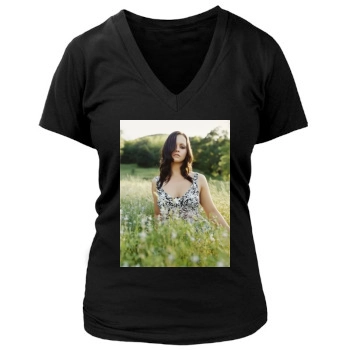 Christina Ricci Women's Deep V-Neck TShirt